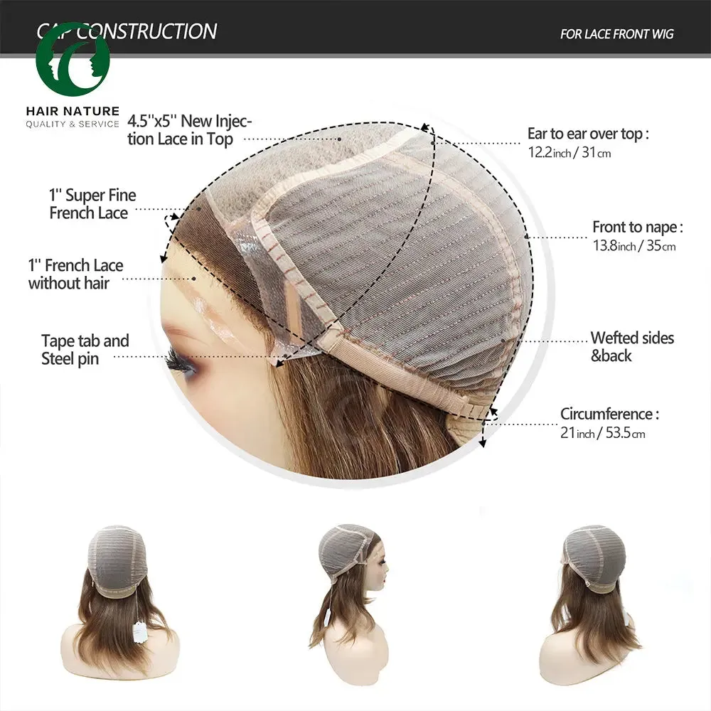 100% European Virgin Hair Wig 8 " 10