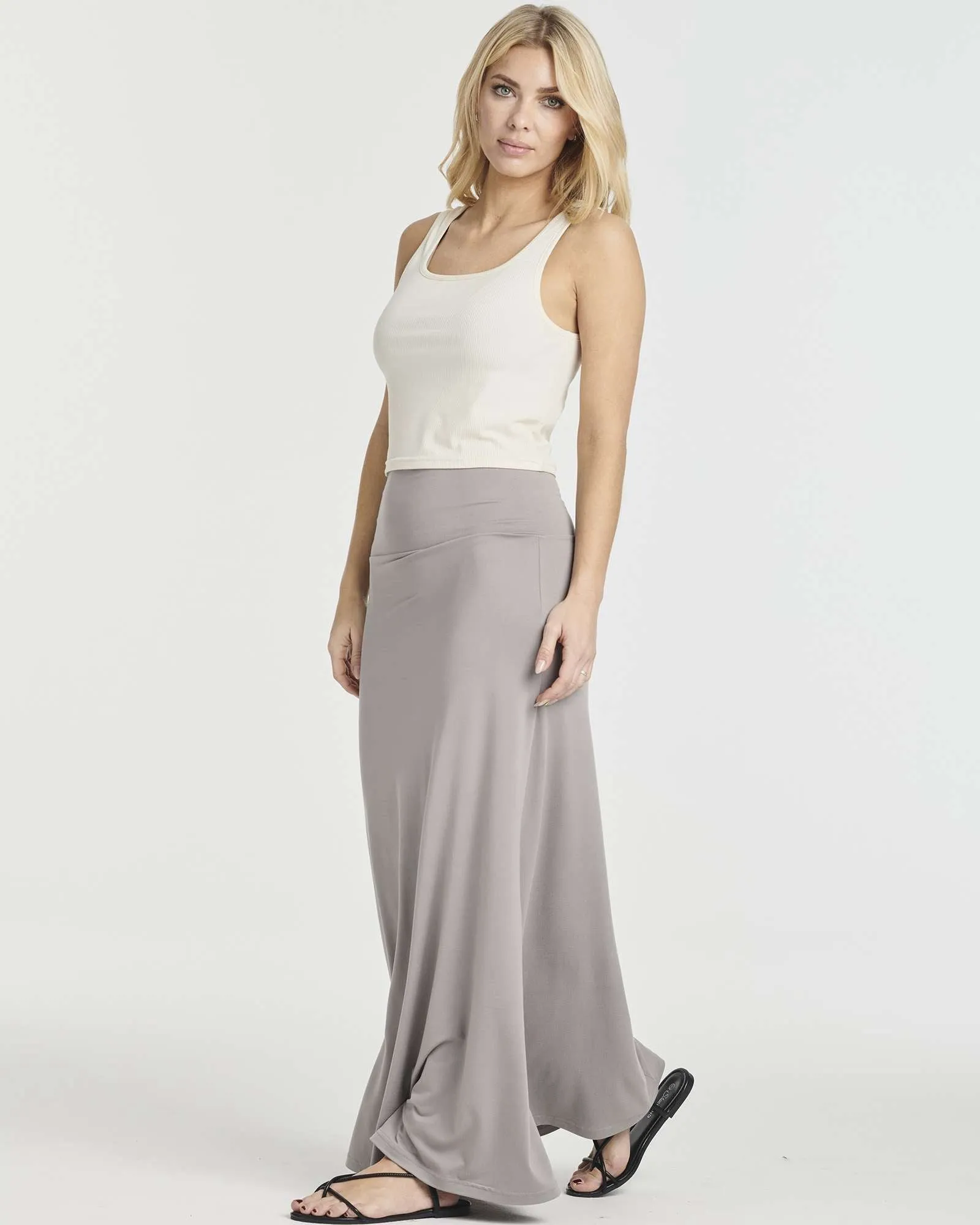 3 Pack: Women's Ultra-Soft Flowy Maxi Skirt