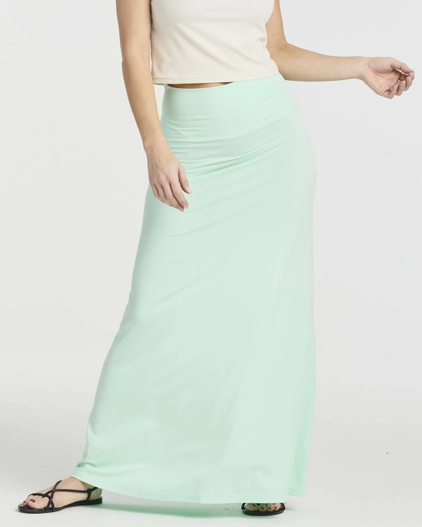 3 Pack: Women's Ultra-Soft Flowy Maxi Skirt