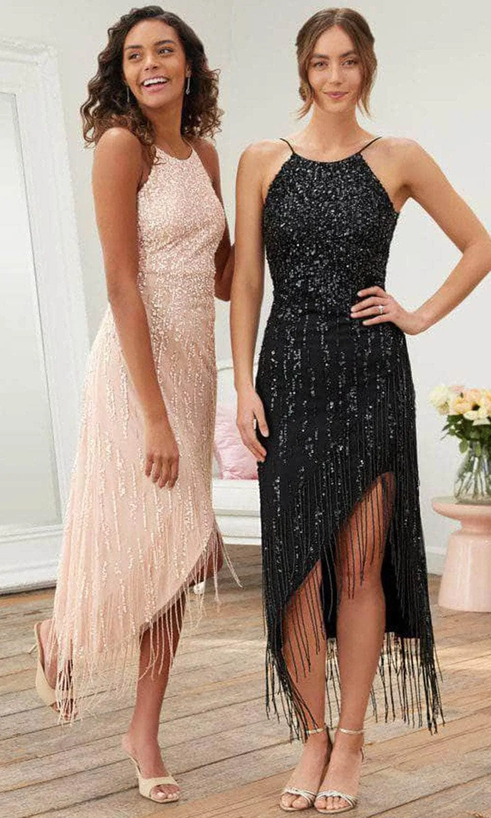 Adrianna Papell Platinum 40377 - Halter Sheath Dress