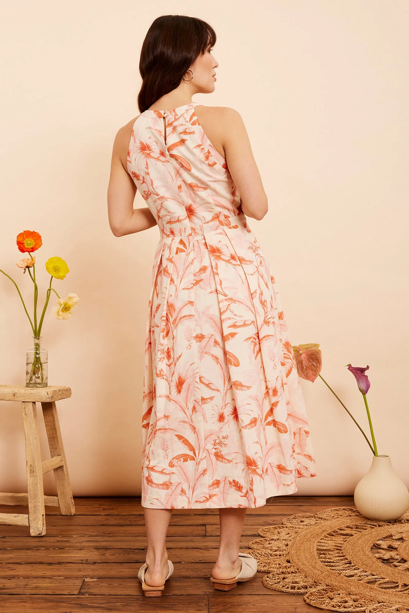 Alyssa Palolem Palm Dress