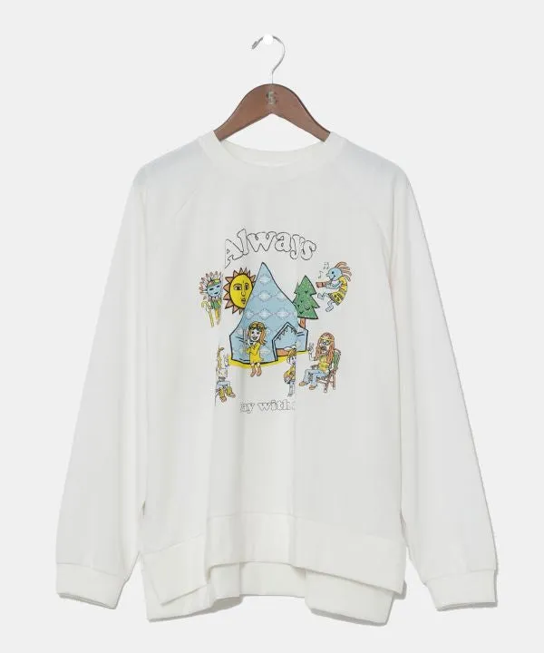 Amina x POP FIRE Men's Long Sleeve Tee