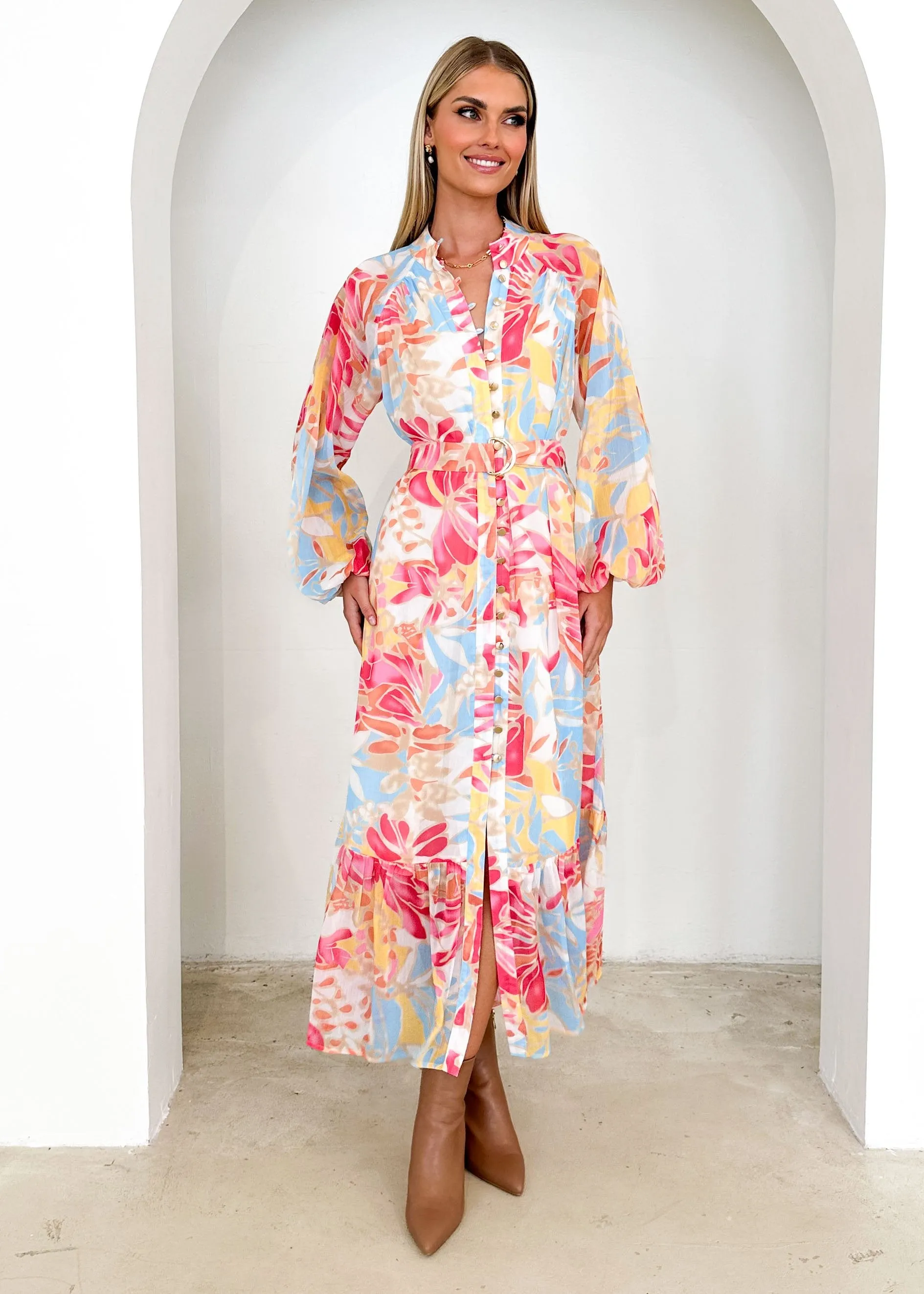 Anaisha Maxi Dress - Seaside Palm