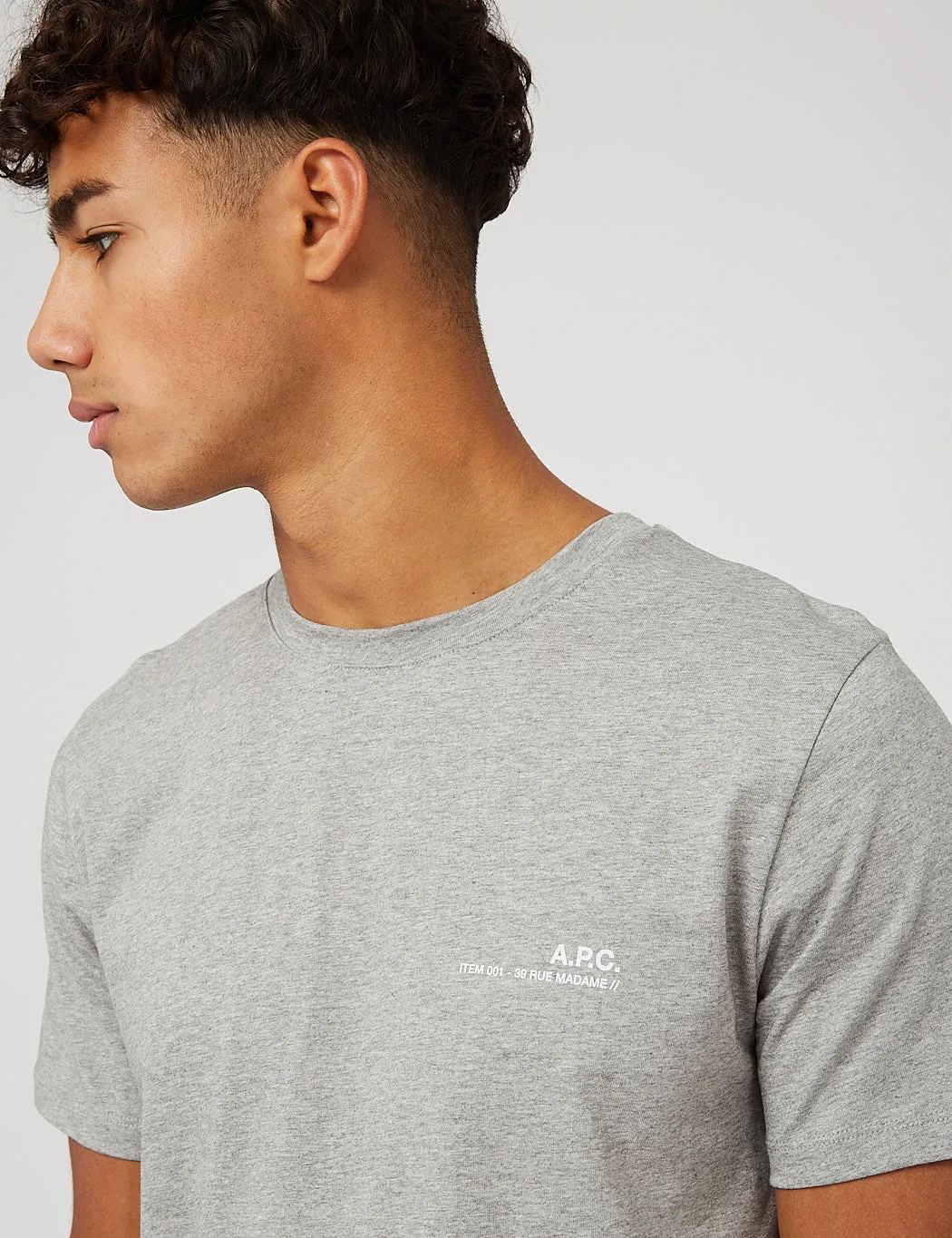 A.P.C. Item T-Shirt - Grey Heather