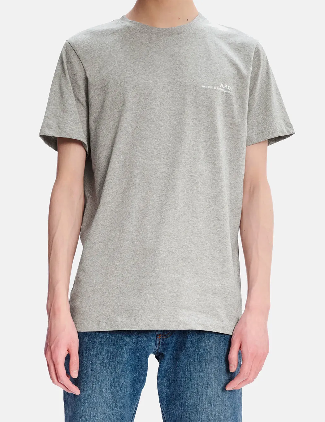 A.P.C. Item T-Shirt - Grey Heather