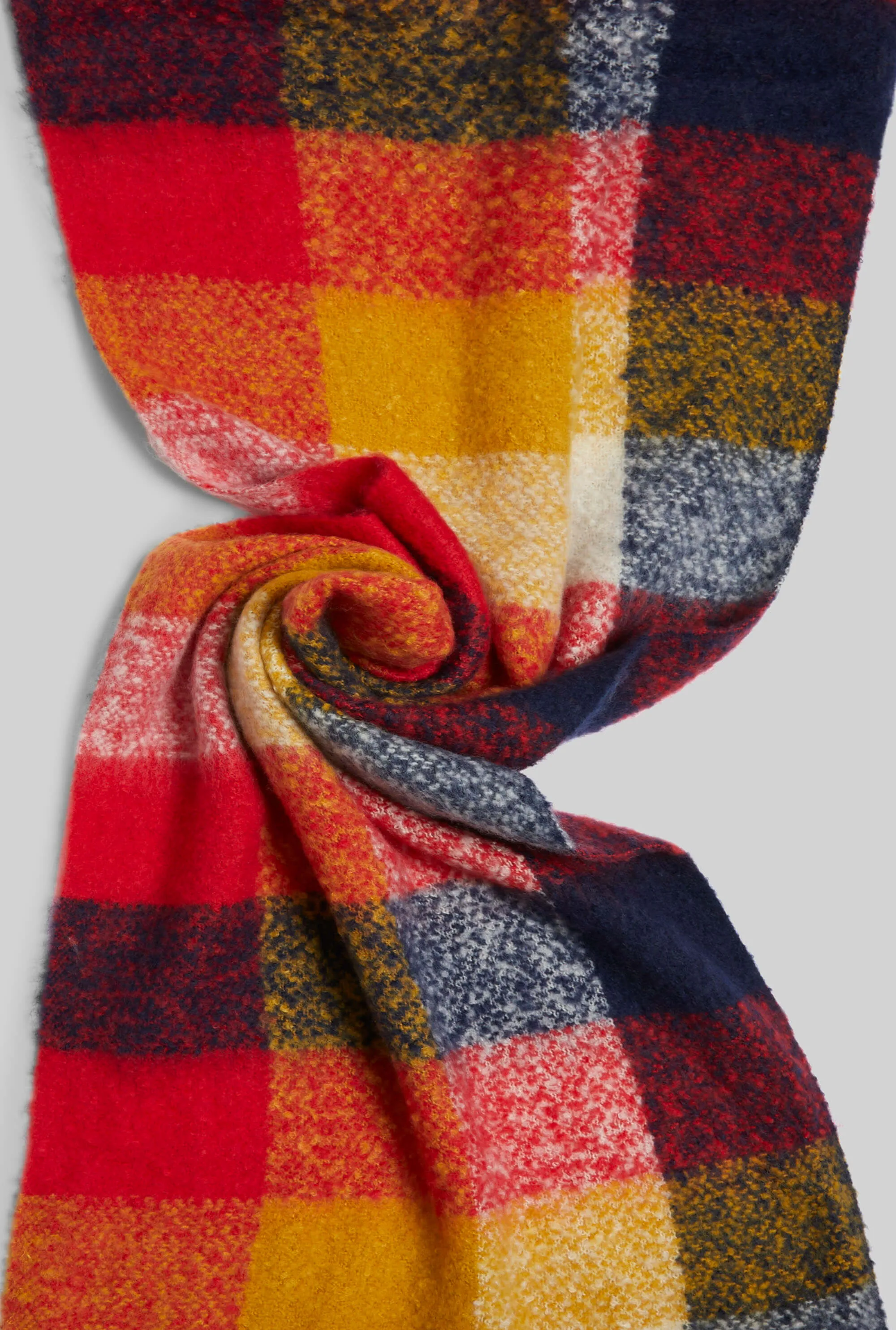 Arlequin Checkered Scarf Red