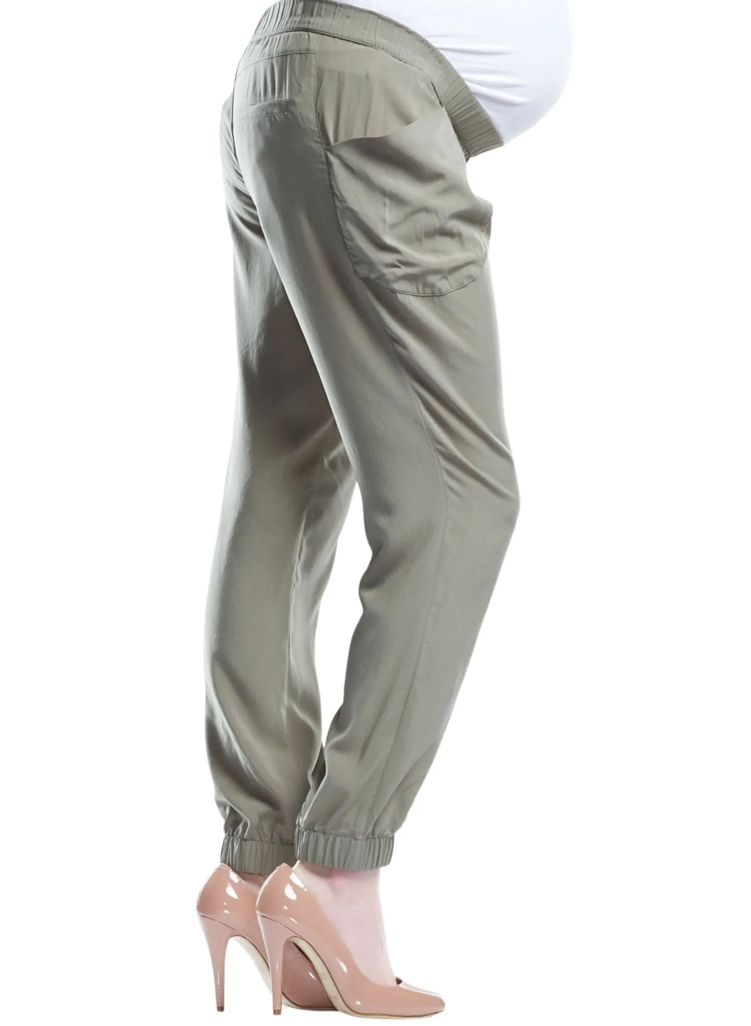 Ava Maternity Pant - Khaki