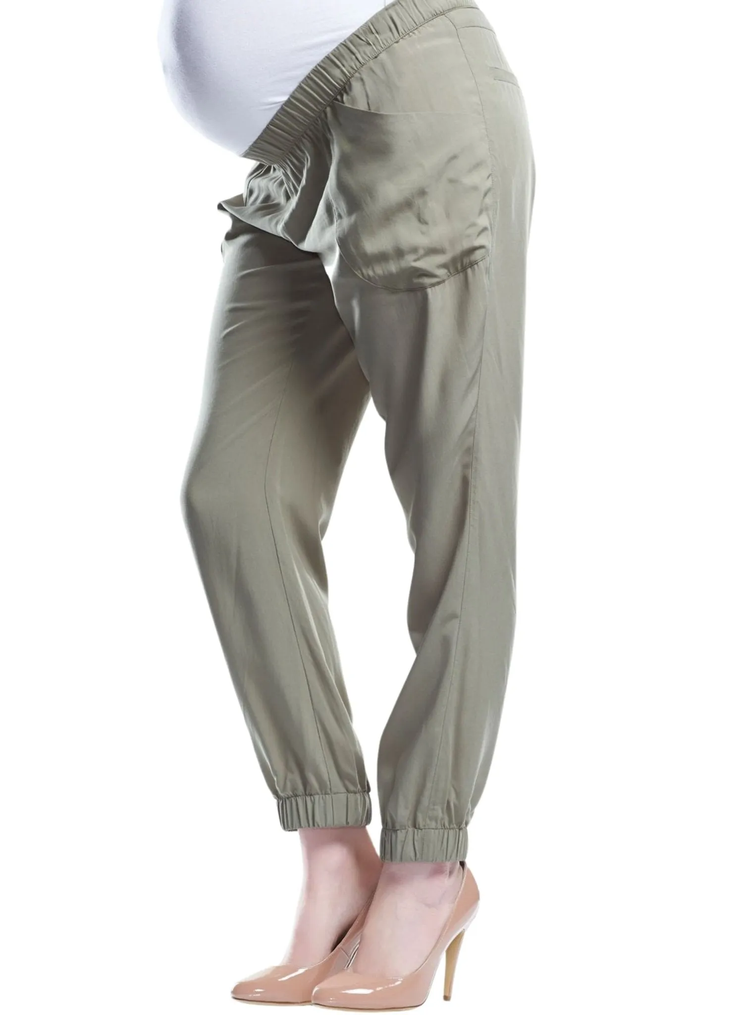 Ava Maternity Pant - Khaki