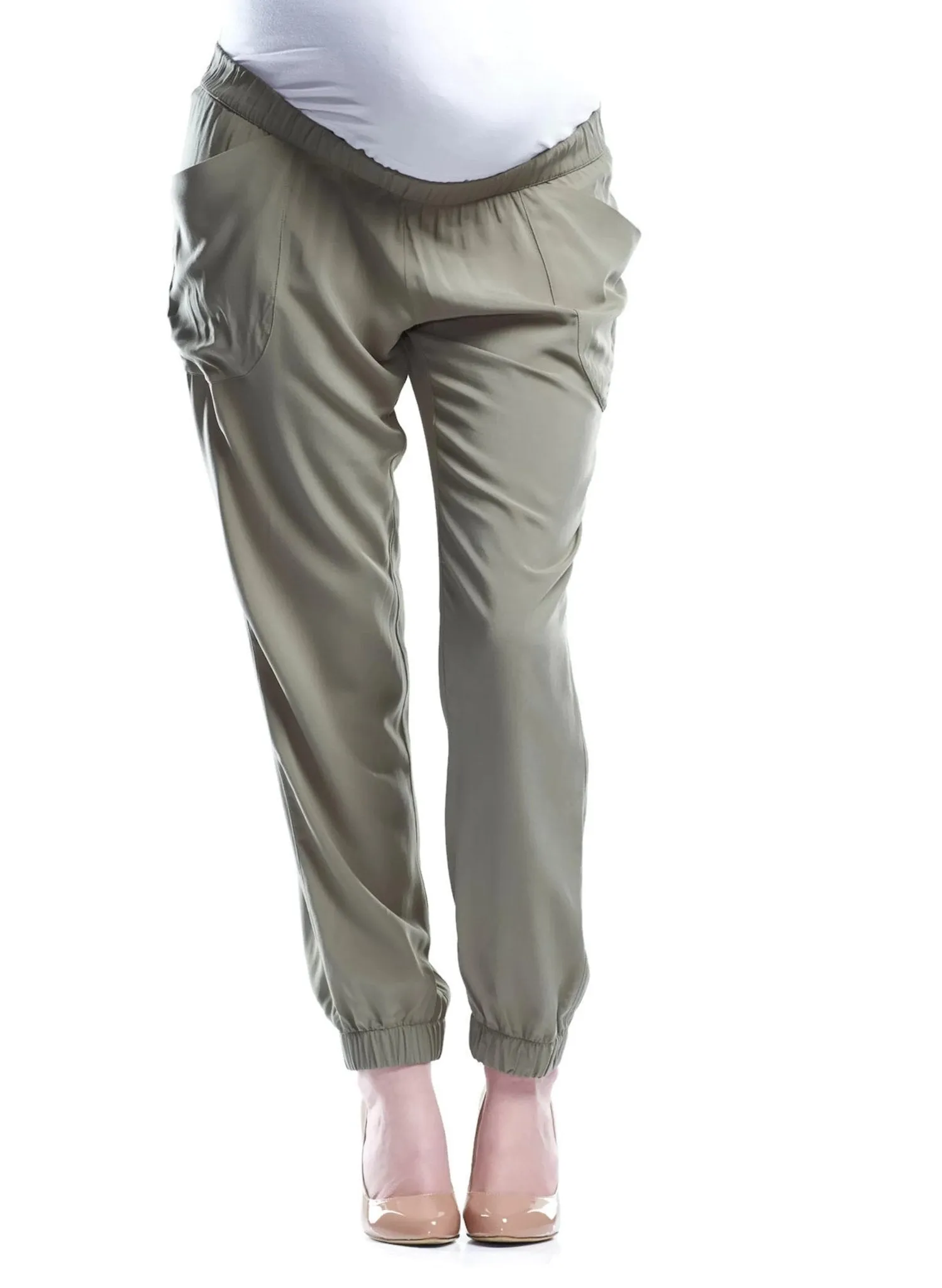 Ava Maternity Pant - Khaki