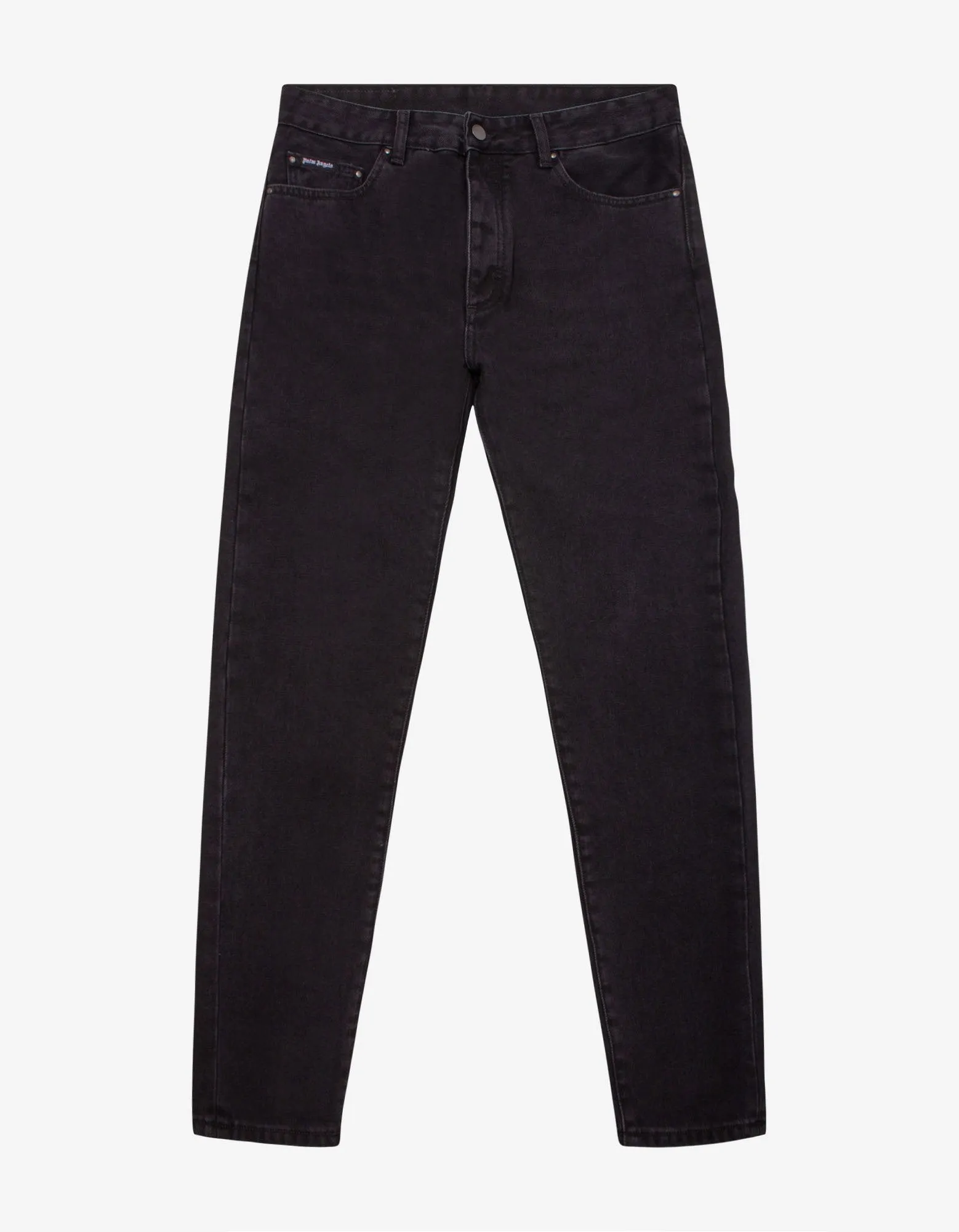 Black Back Logo Print Jeans