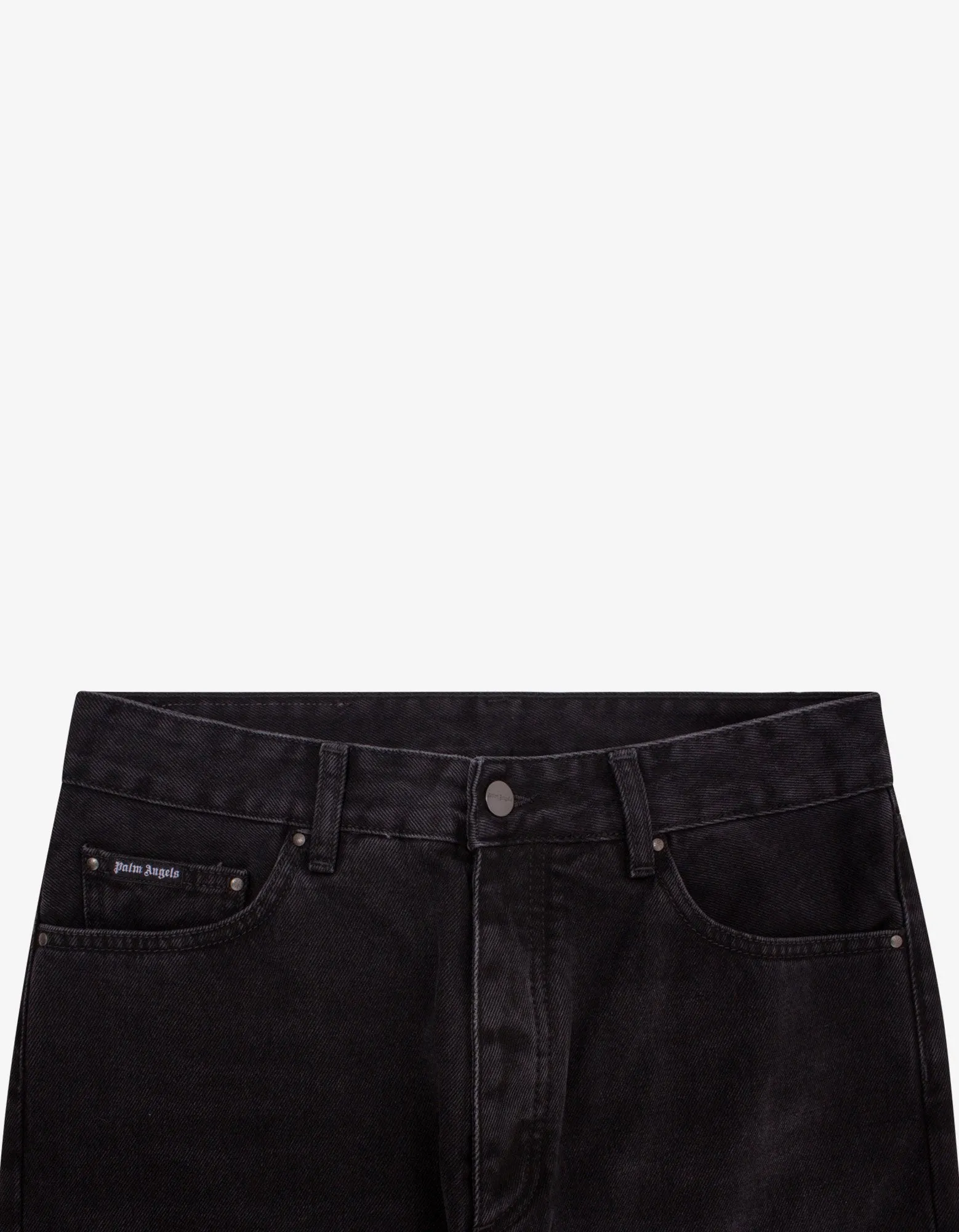 Black Back Logo Print Jeans