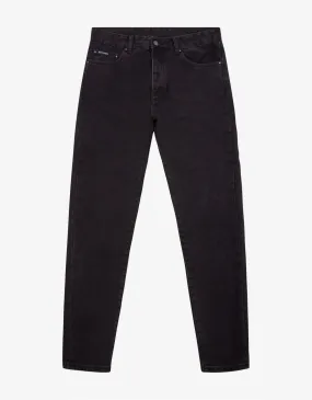 Black Back Logo Print Jeans