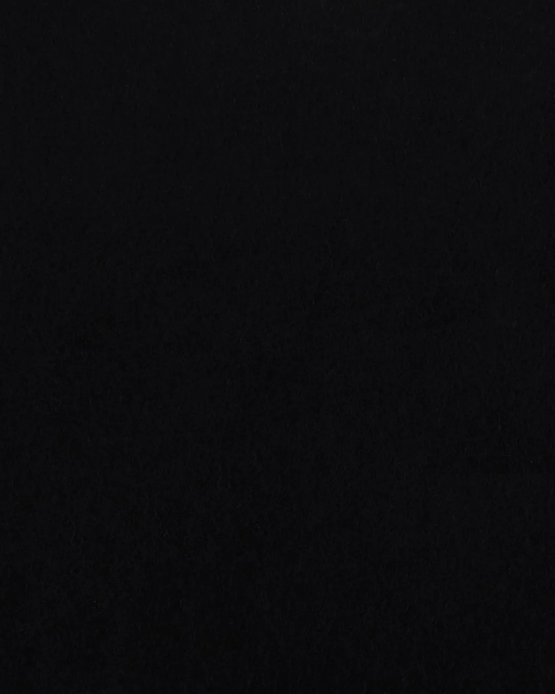Black wool heavy flannel
