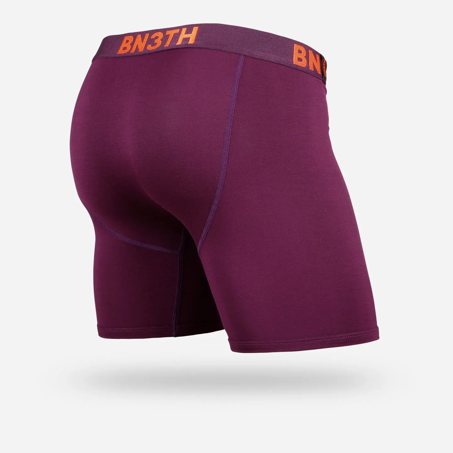 BN3TH Men's Classic Boxer Brief with Pouch, CABERNET/ORANGE