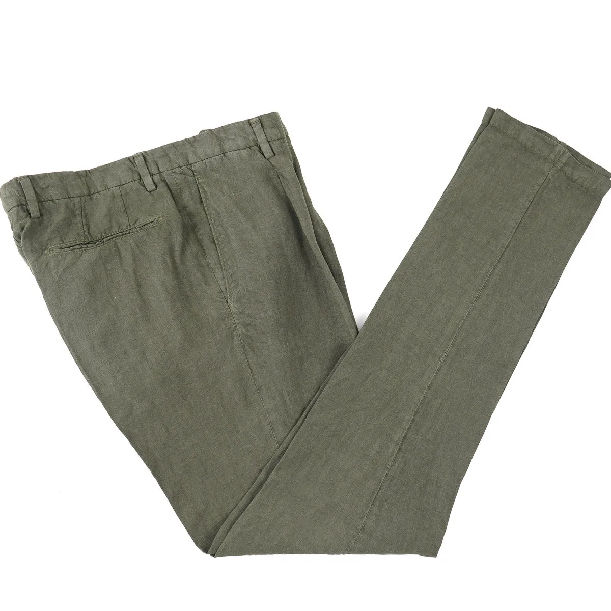 Boglioli Regular-Fit Linen Dress Pants