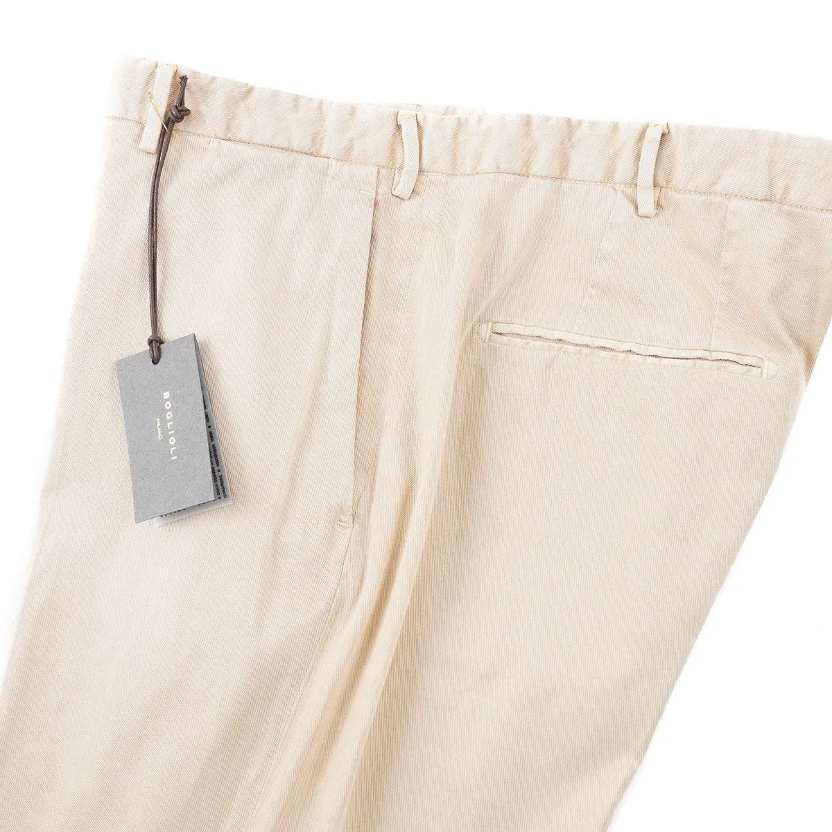 Boglioli Tailored-Fit Woven Cotton Pants