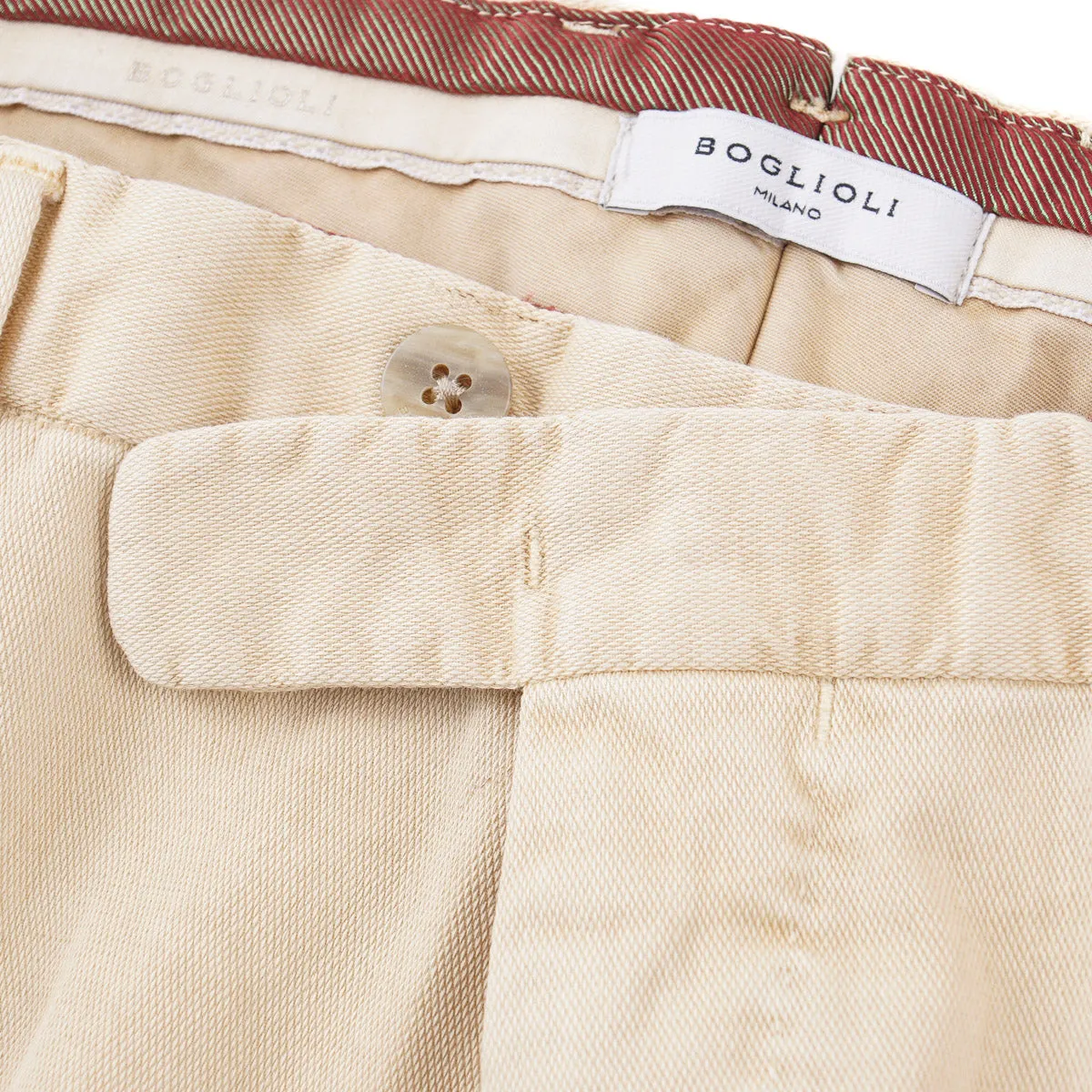 Boglioli Tailored-Fit Woven Cotton Pants