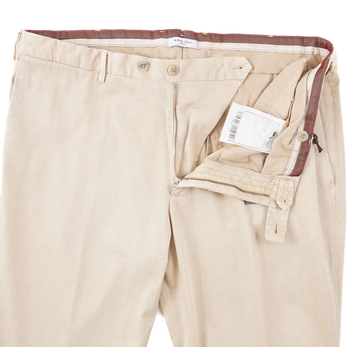 Boglioli Tailored-Fit Woven Cotton Pants