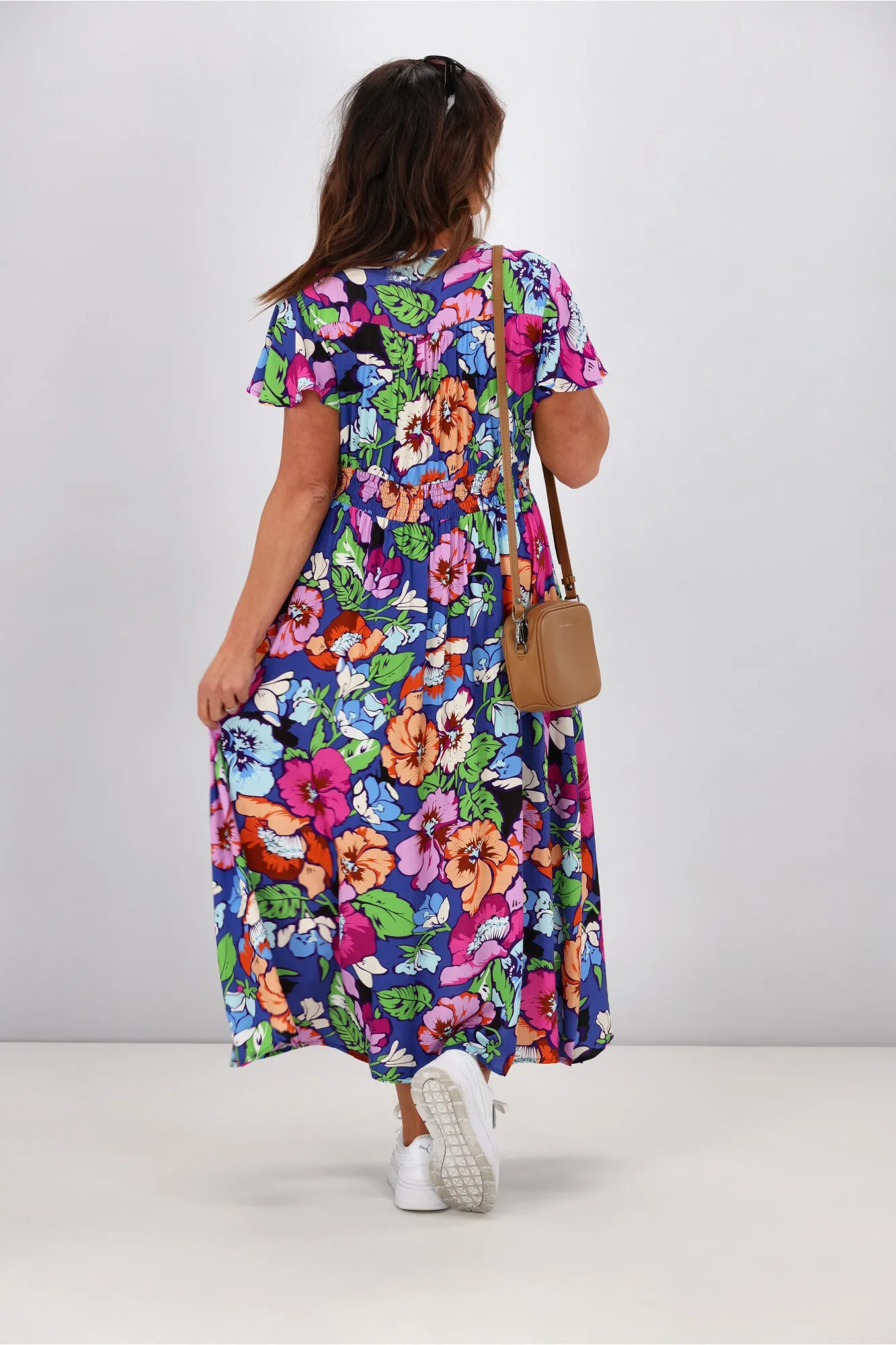 Boho Australia Larry Midi Dress Multi