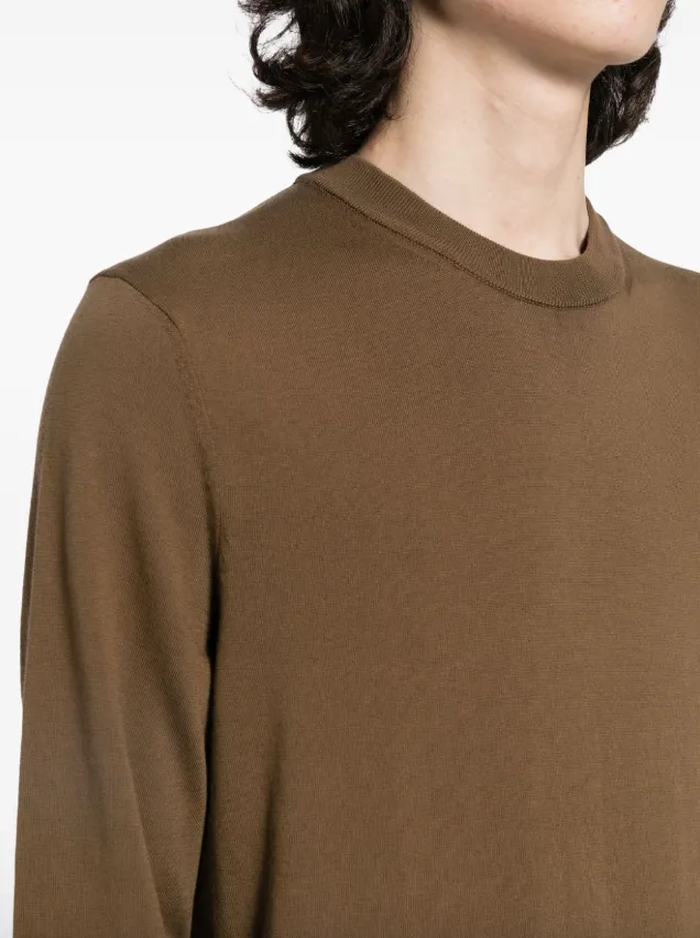 BOSS crew-neck cotton jumper