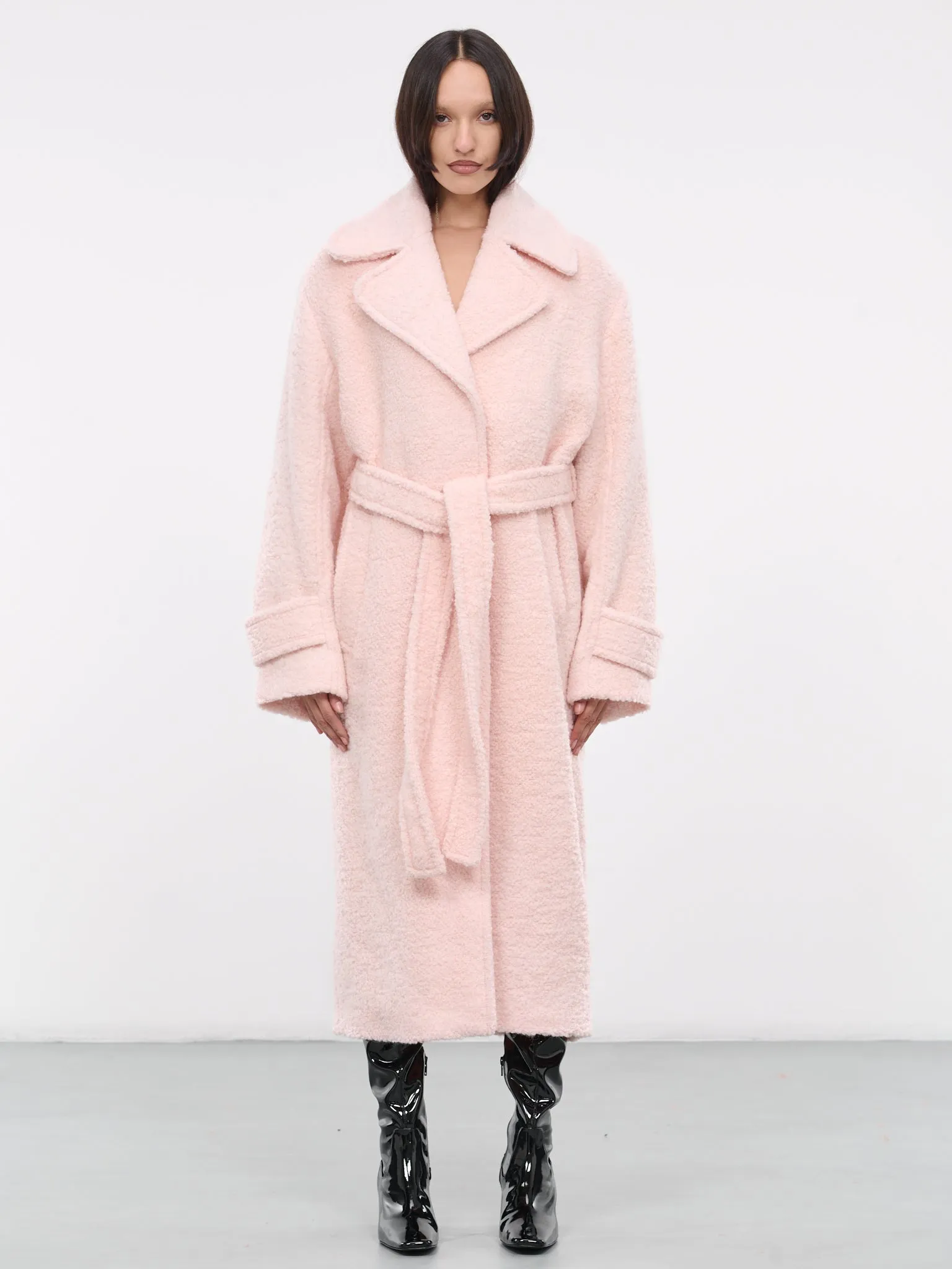 Boucle Coat (FN-WN-OUTW000840-POWDER-PINK)