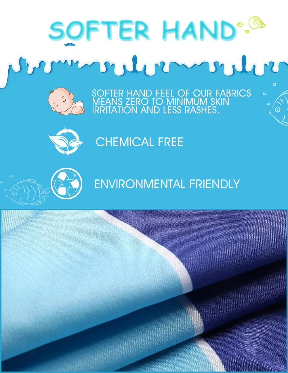 Boys Three Color Stitching Stretch Swim Trunks