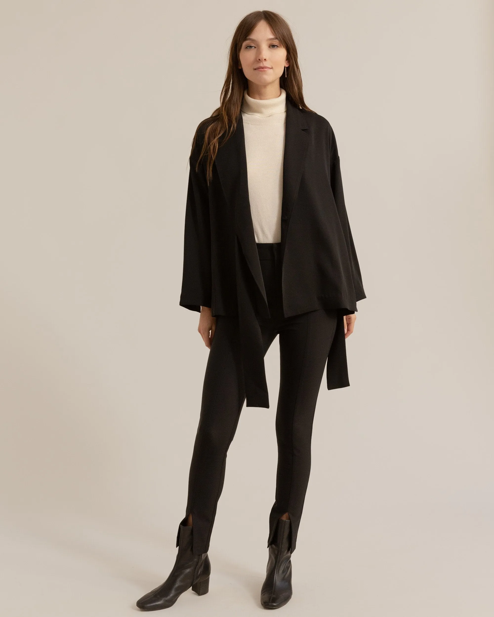Carmen Tie-Front Wrap Blazer
