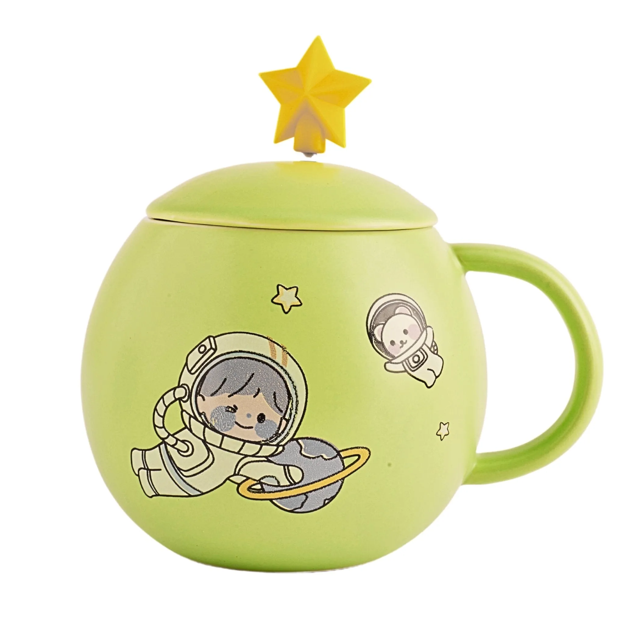 Ceramic Space Mug With Lid