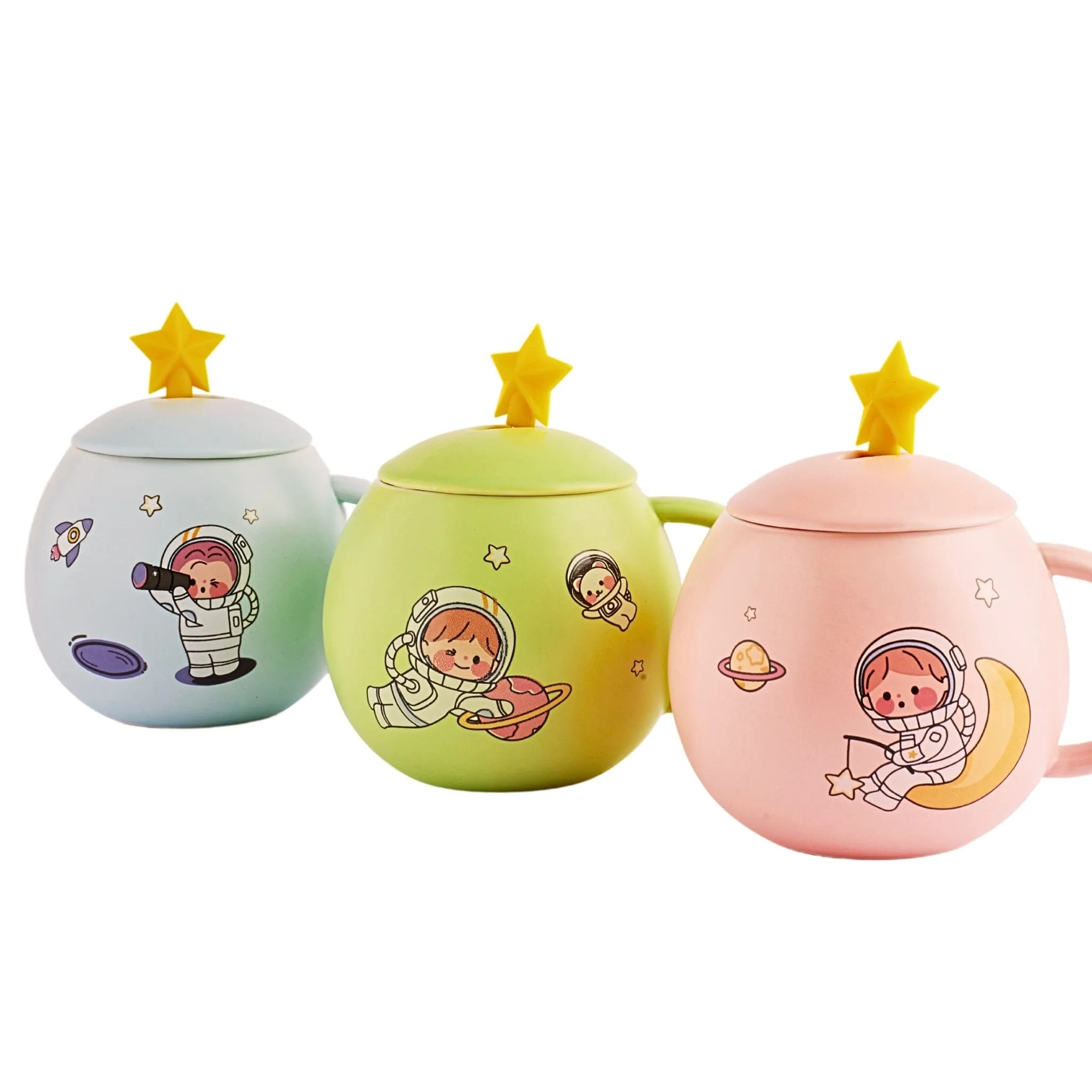 Ceramic Space Mug With Lid