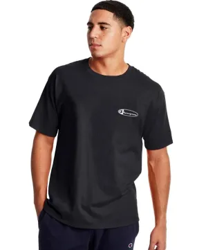 Champion Oval Script Logo Classic Jersey Tee Black GT23H 586318 003
