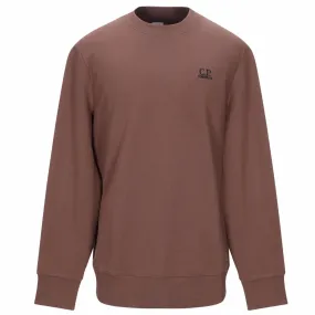 CP Company Brown Embroidered Crewneck