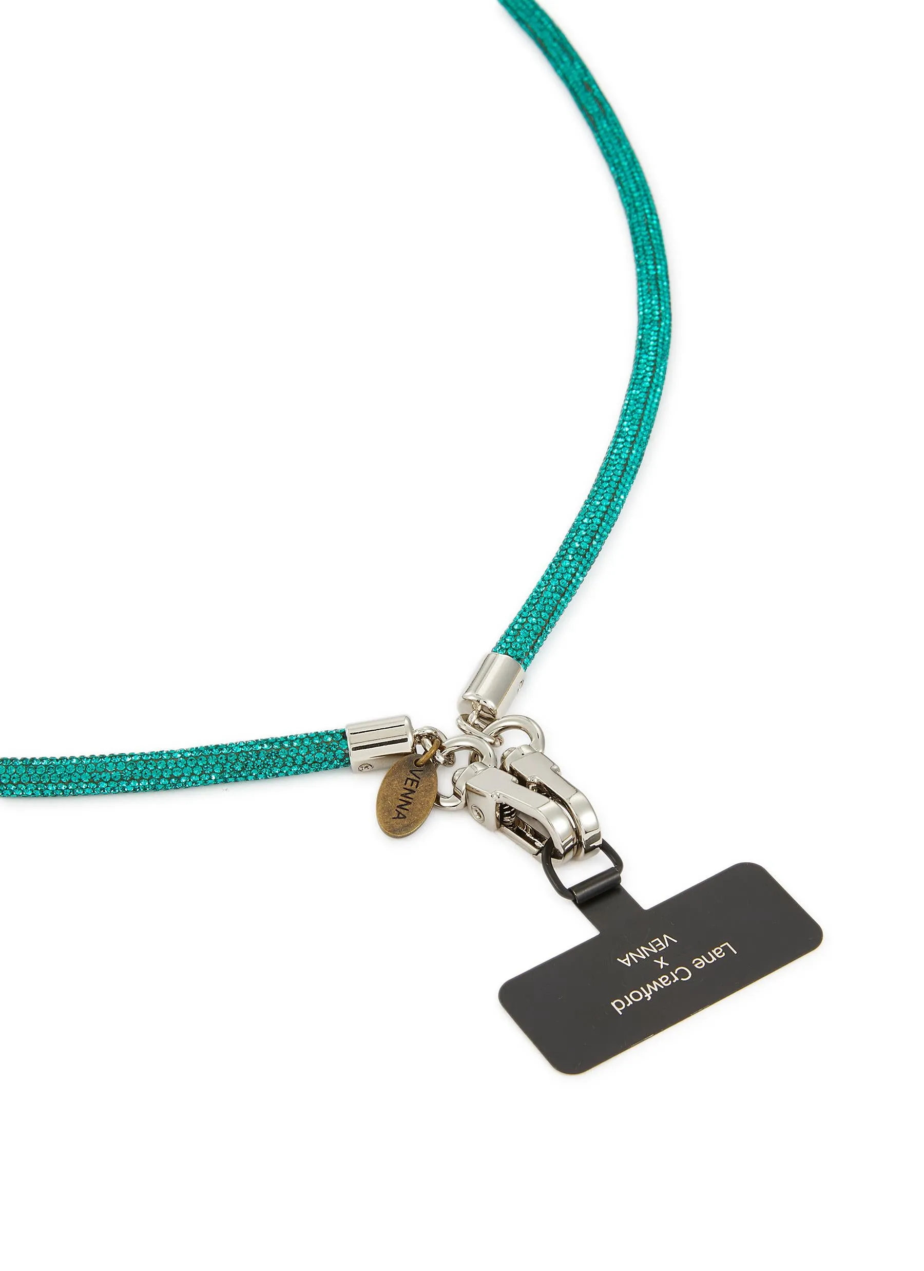 CRYSTAL PHONE STRAP GREEN ( PRE- ORDER)