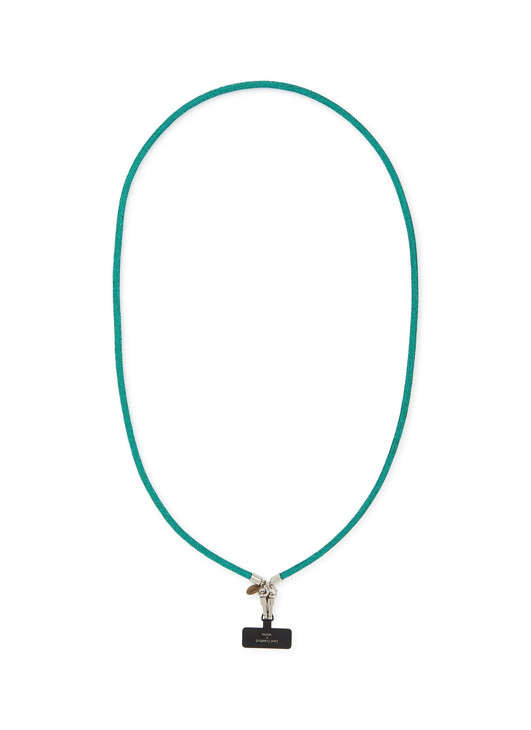 CRYSTAL PHONE STRAP GREEN ( PRE- ORDER)