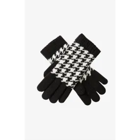 Dents - Women’s Jacquard Dogtooth Pattern Knitted - Gloves