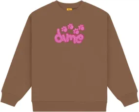 Dime Pawz Chenille Crew / Brown