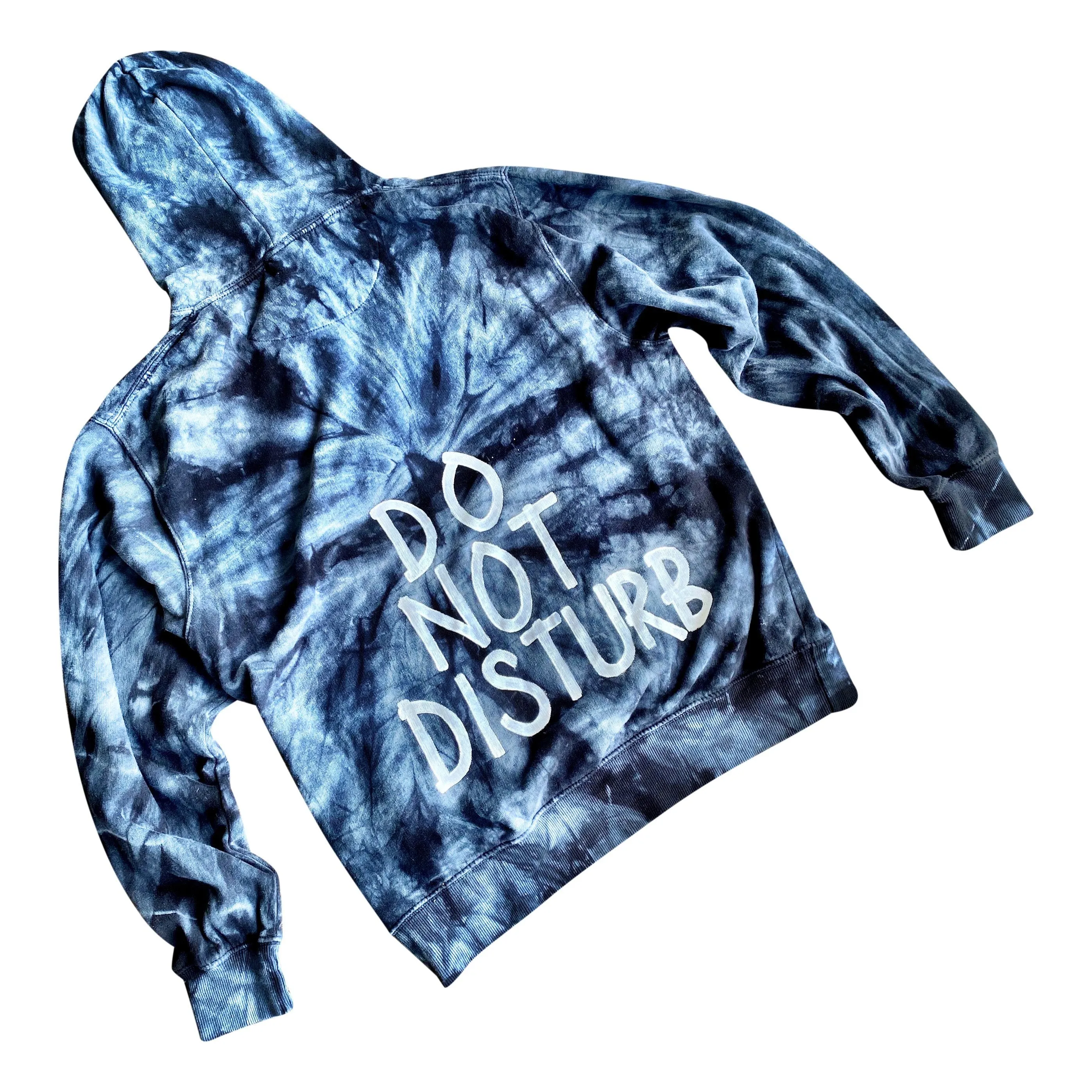 'DO NOT DISTURB' PAINTED HOODIE