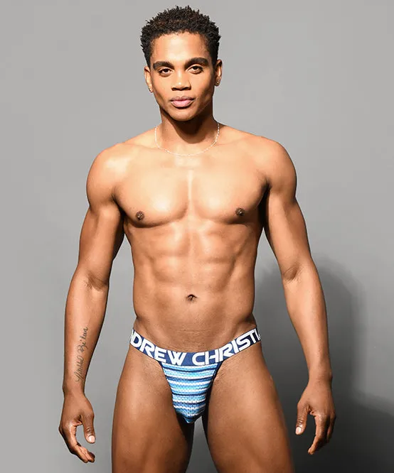 DOORBUSTER! Surf Stripe Mesh Jock w/ ALMOST NAKED®