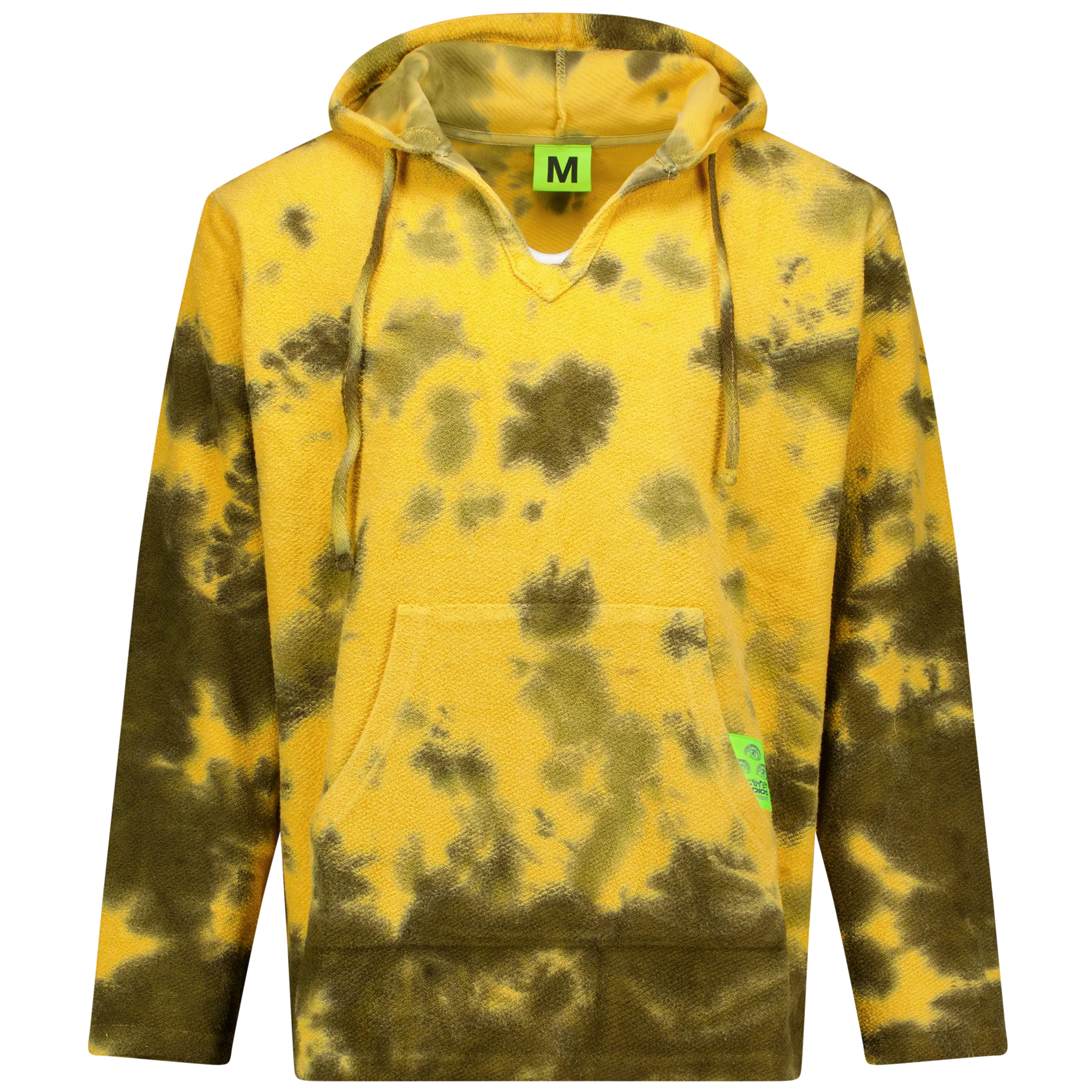 Dyed Hooded Poncho