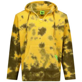 Dyed Hooded Poncho