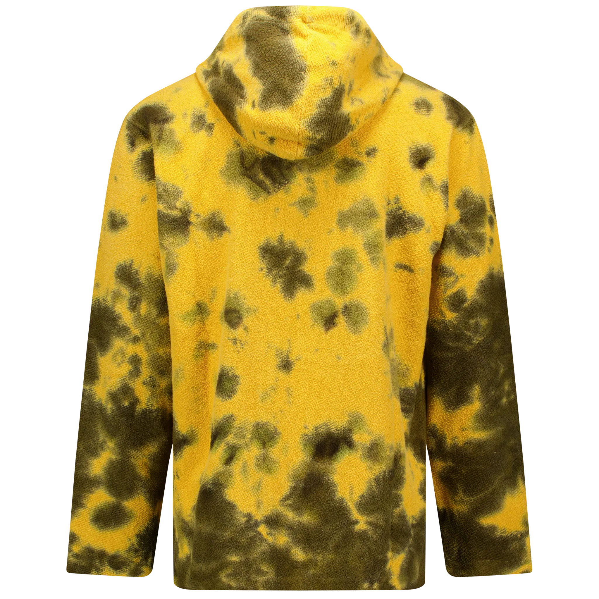 Dyed Hooded Poncho