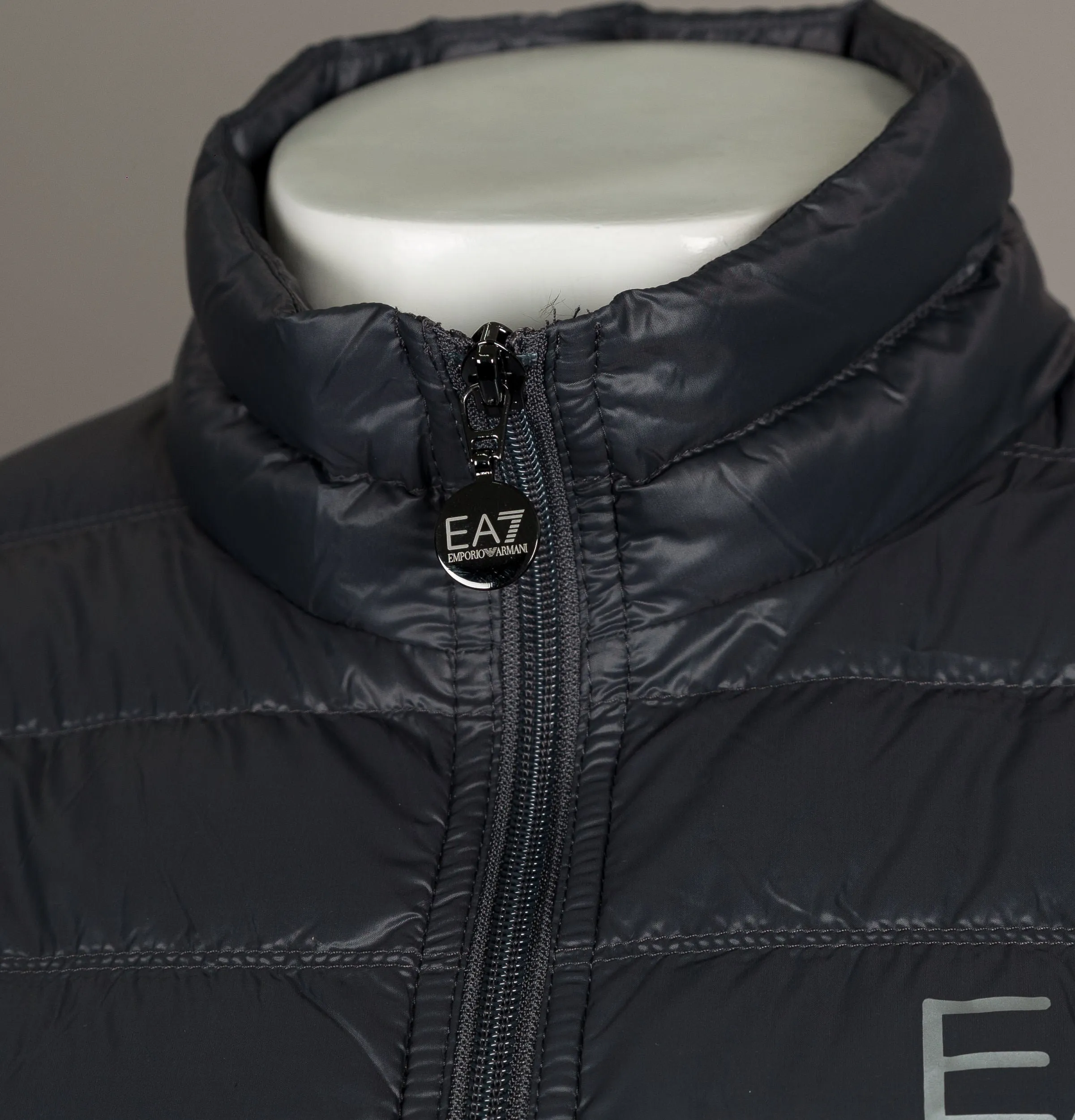 EA7 Quilted Down Gilet Anthracite