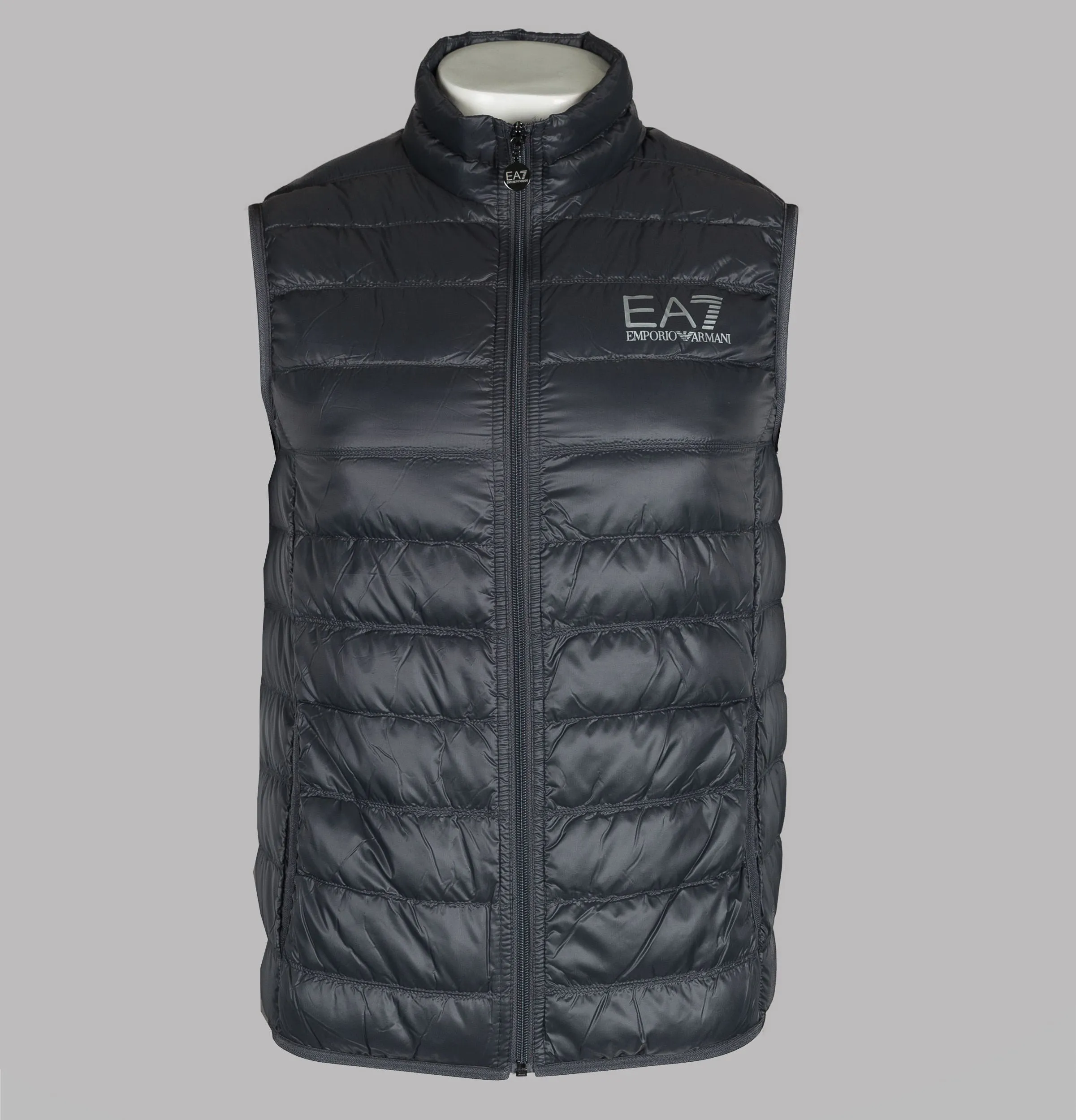 EA7 Quilted Down Gilet Anthracite