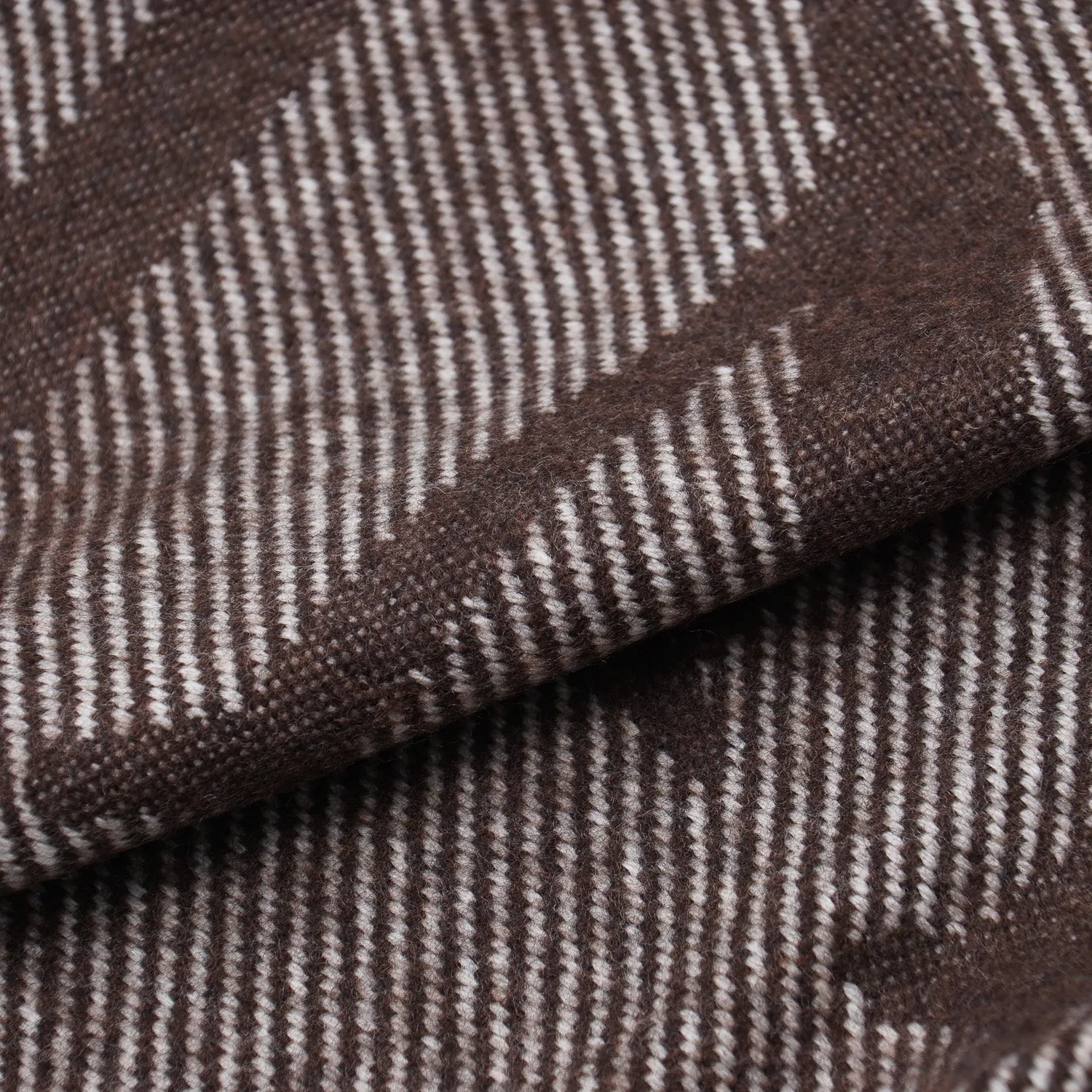 E.Marinella Wool Scarf with Logo Motif