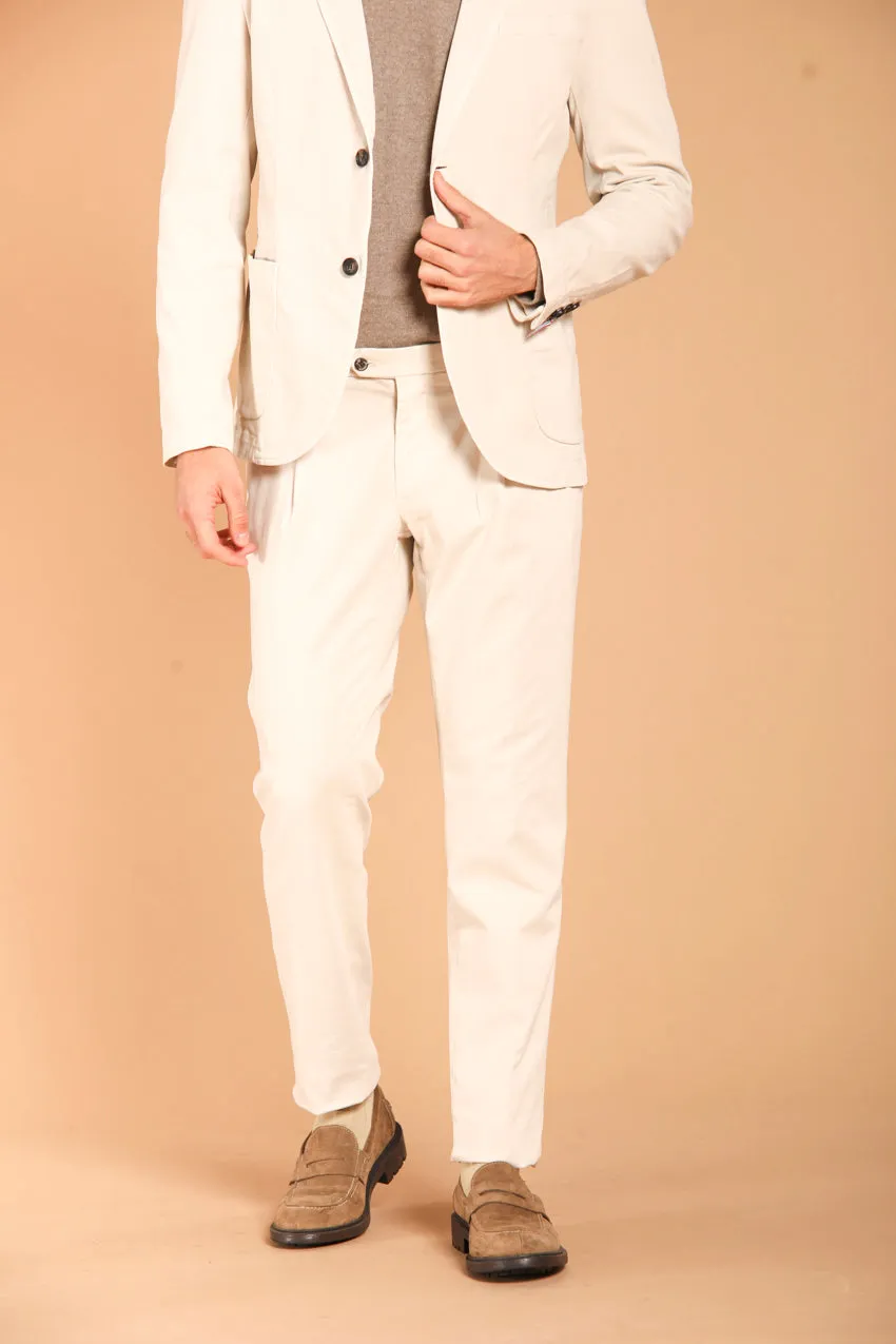 Genova men's chino pants in gabardine regular fit 