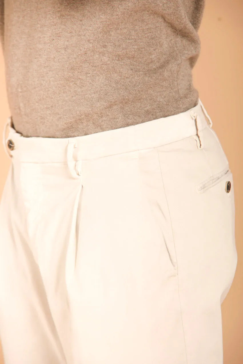 Genova men's chino pants in gabardine regular fit 