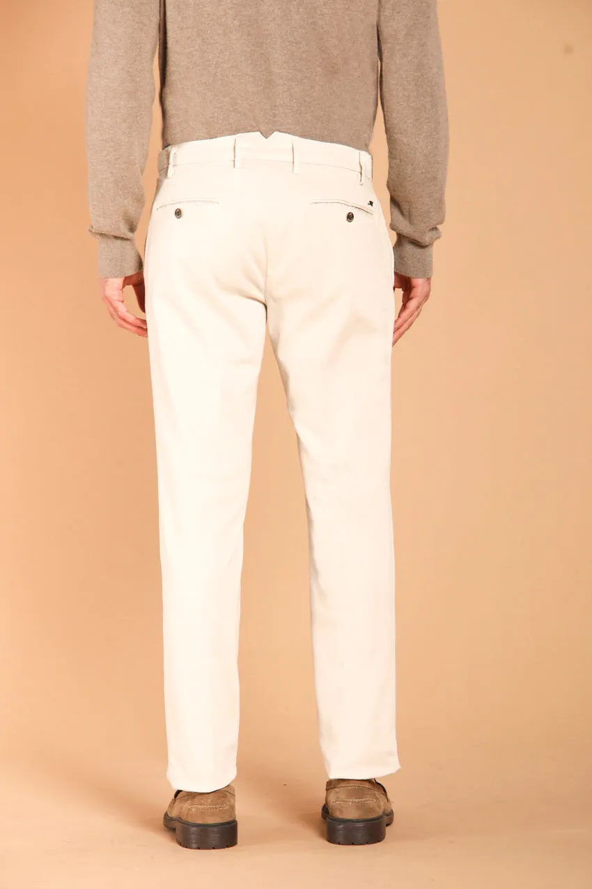 Genova men's chino pants in gabardine regular fit 