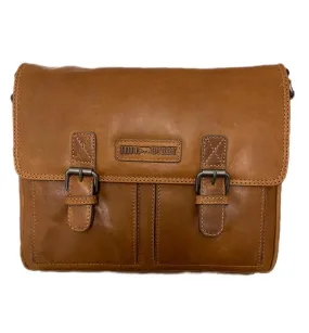 Genuine Leather Shoulder Bag Hill Burry - VB10019-3382 - Vintage Leather Brown