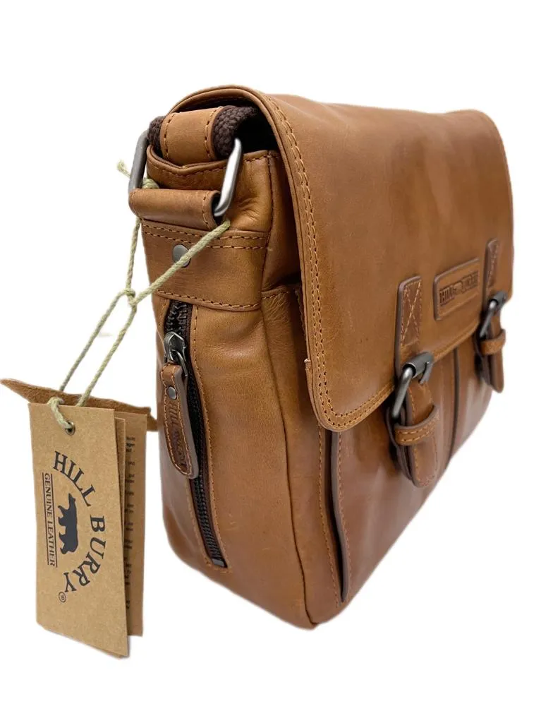 Genuine Leather Shoulder Bag Hill Burry - VB10019-3382 - Vintage Leather Brown