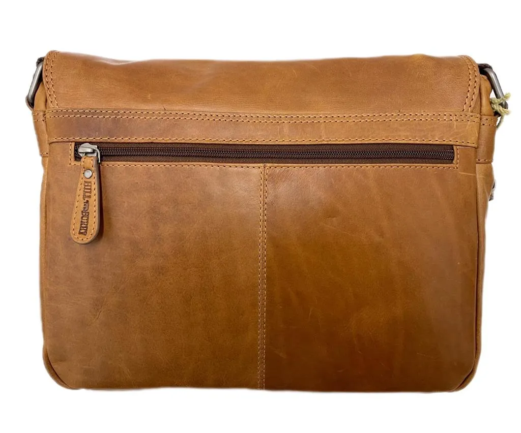Genuine Leather Shoulder Bag Hill Burry - VB10019-3382 - Vintage Leather Brown