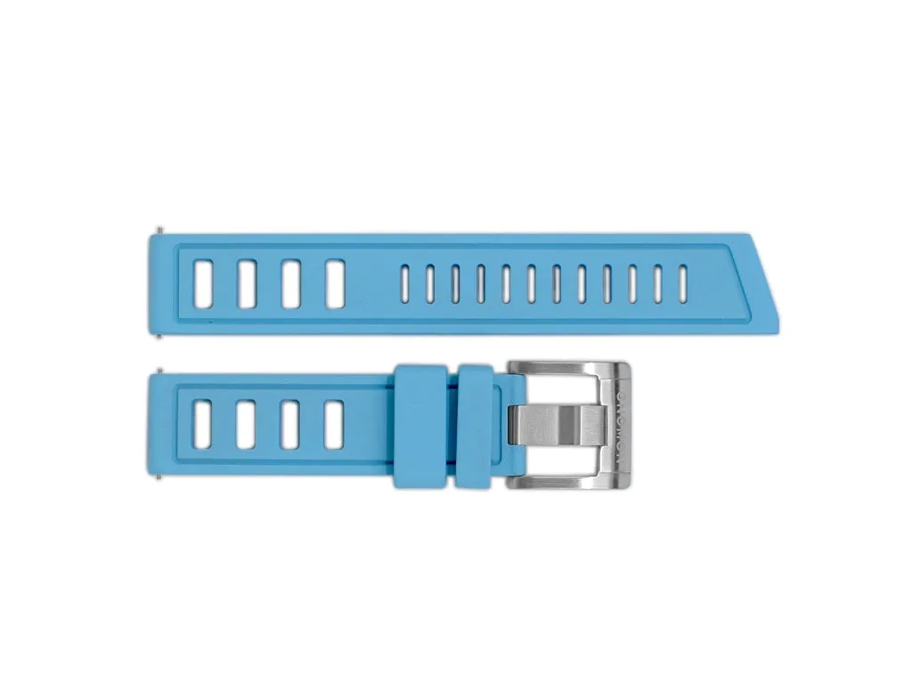 Gnomon Ventilé FKM Rubber Strap Light Blue